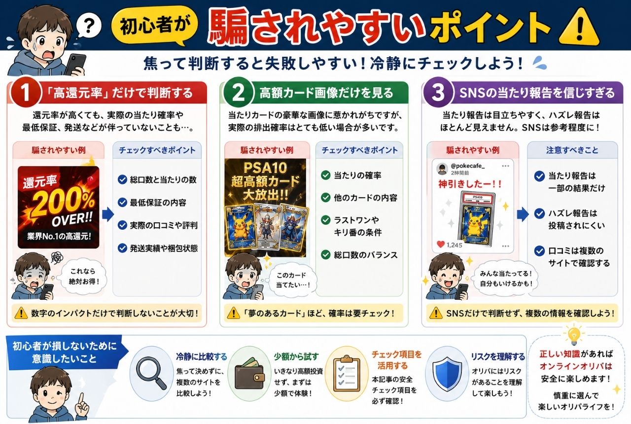 初心者が騙されやすいポイント