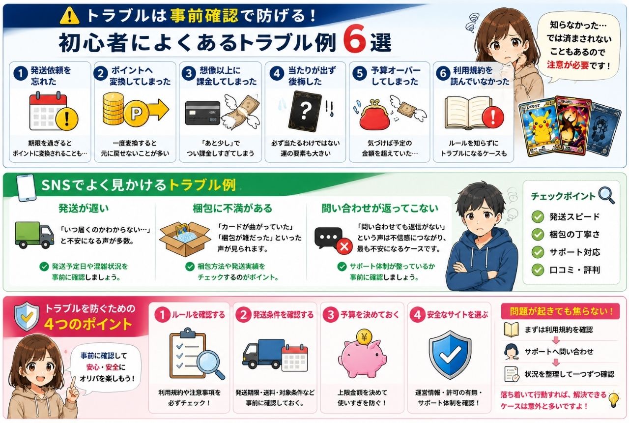 初心者によくあるトラブル例6選