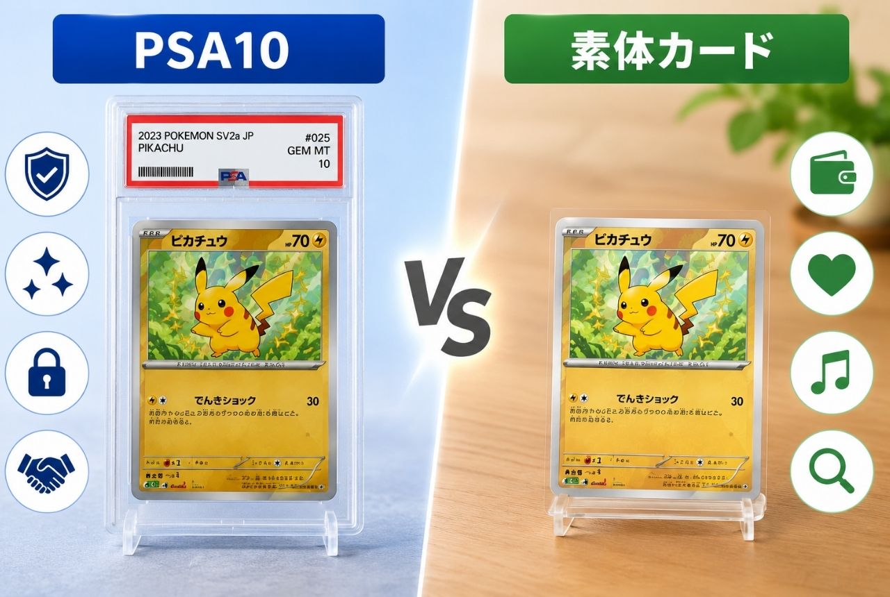 PSA10と素体カード