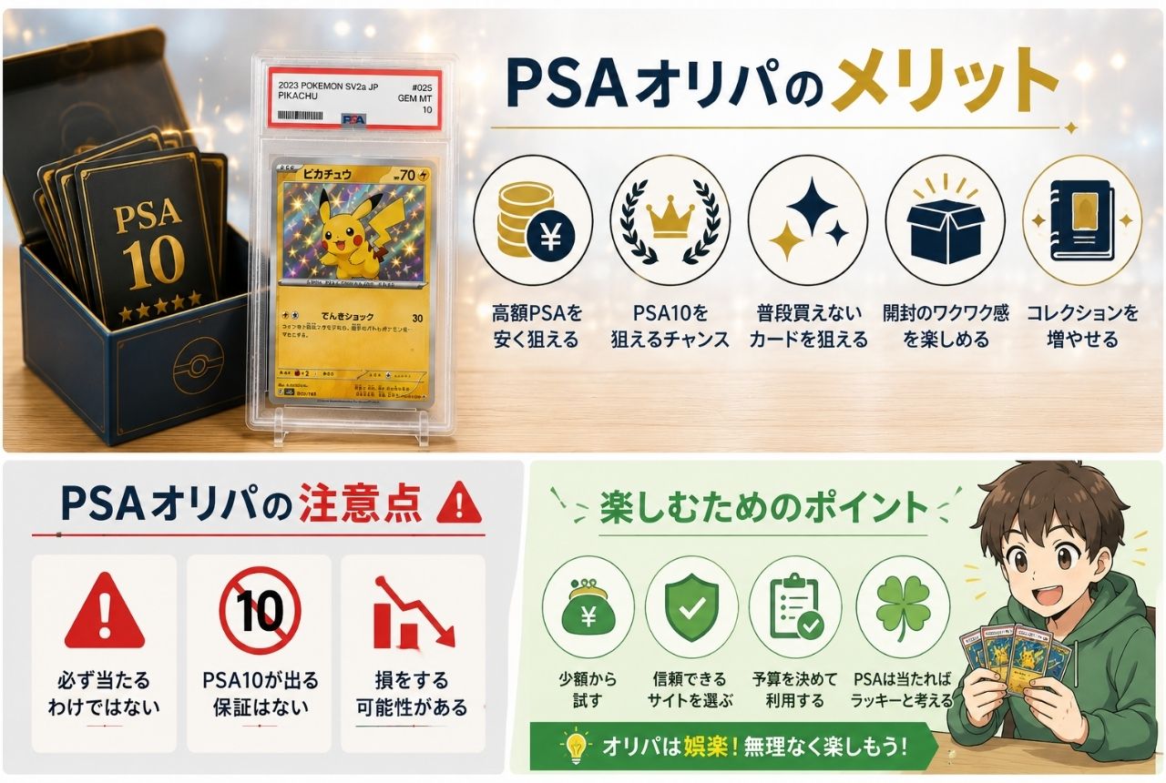 オリパでPSAカードを狙うメリット