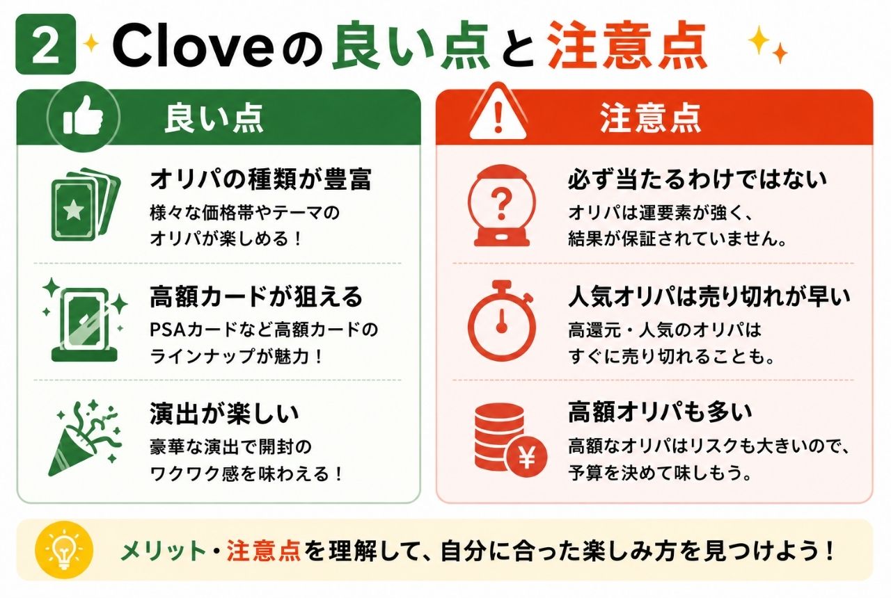 Cloveの良い点と注意点
